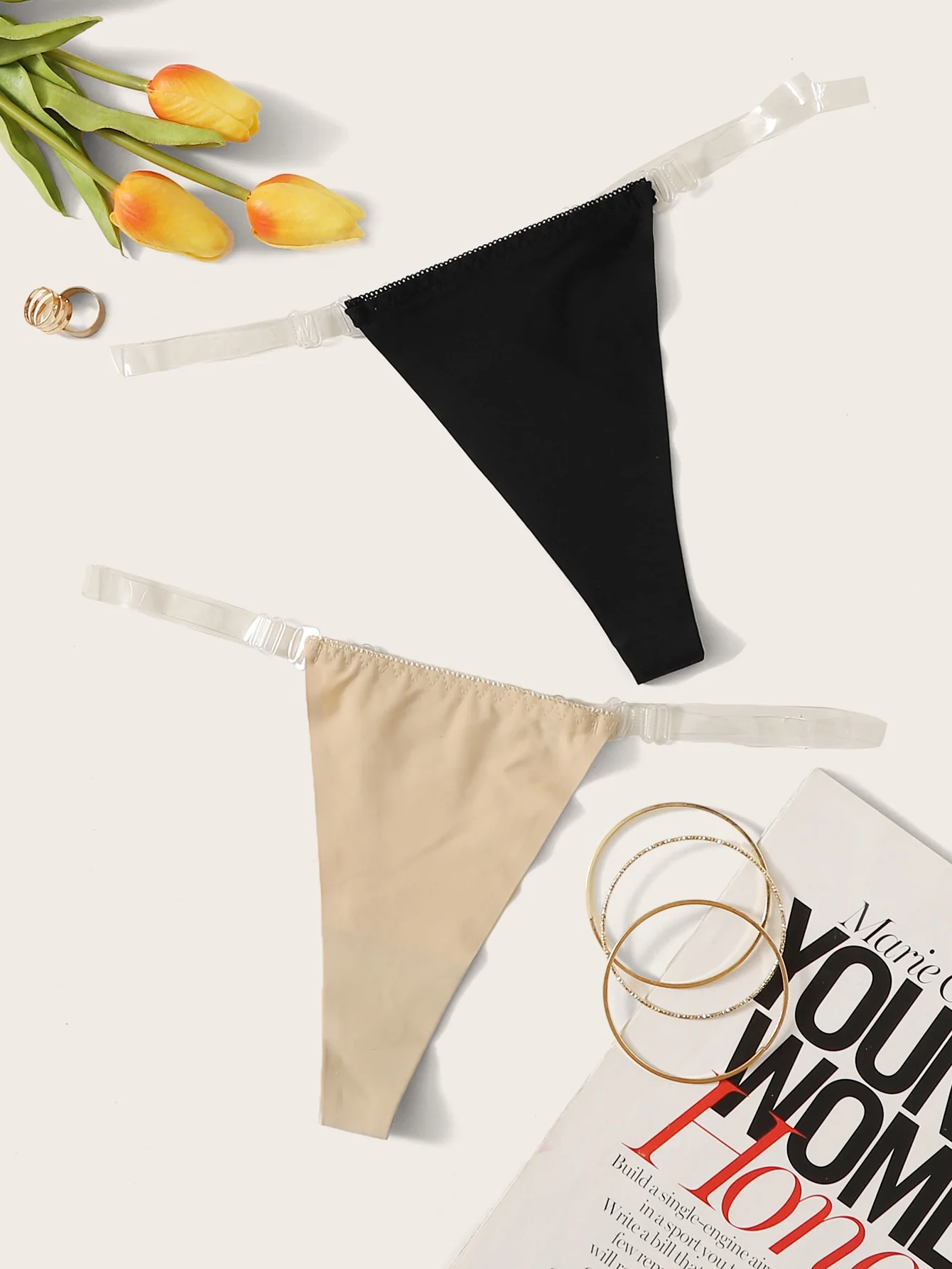 Clear Strap Thong Set - Image 3
