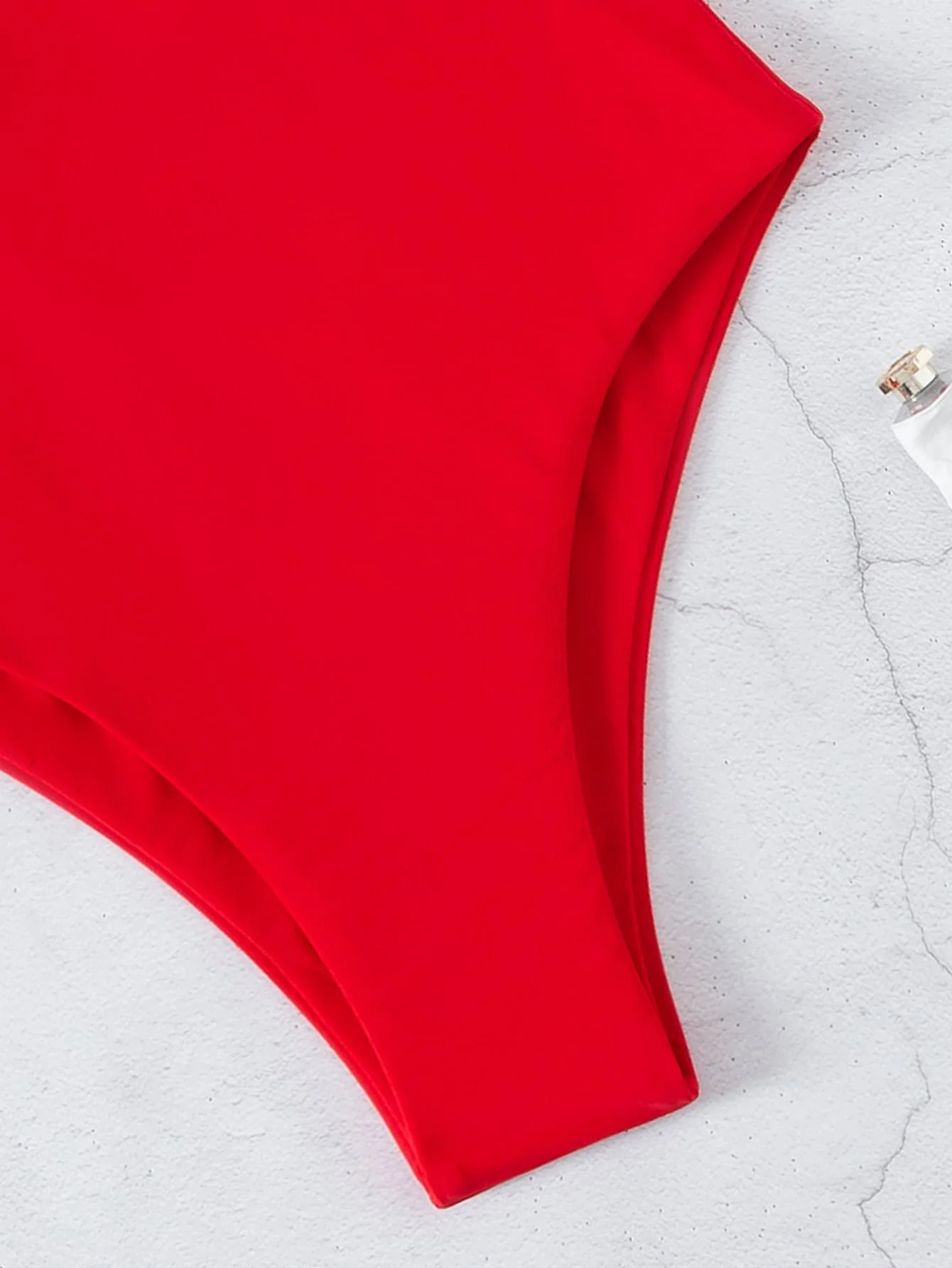 One Shoulder One Piece Swimsuit - Image 4