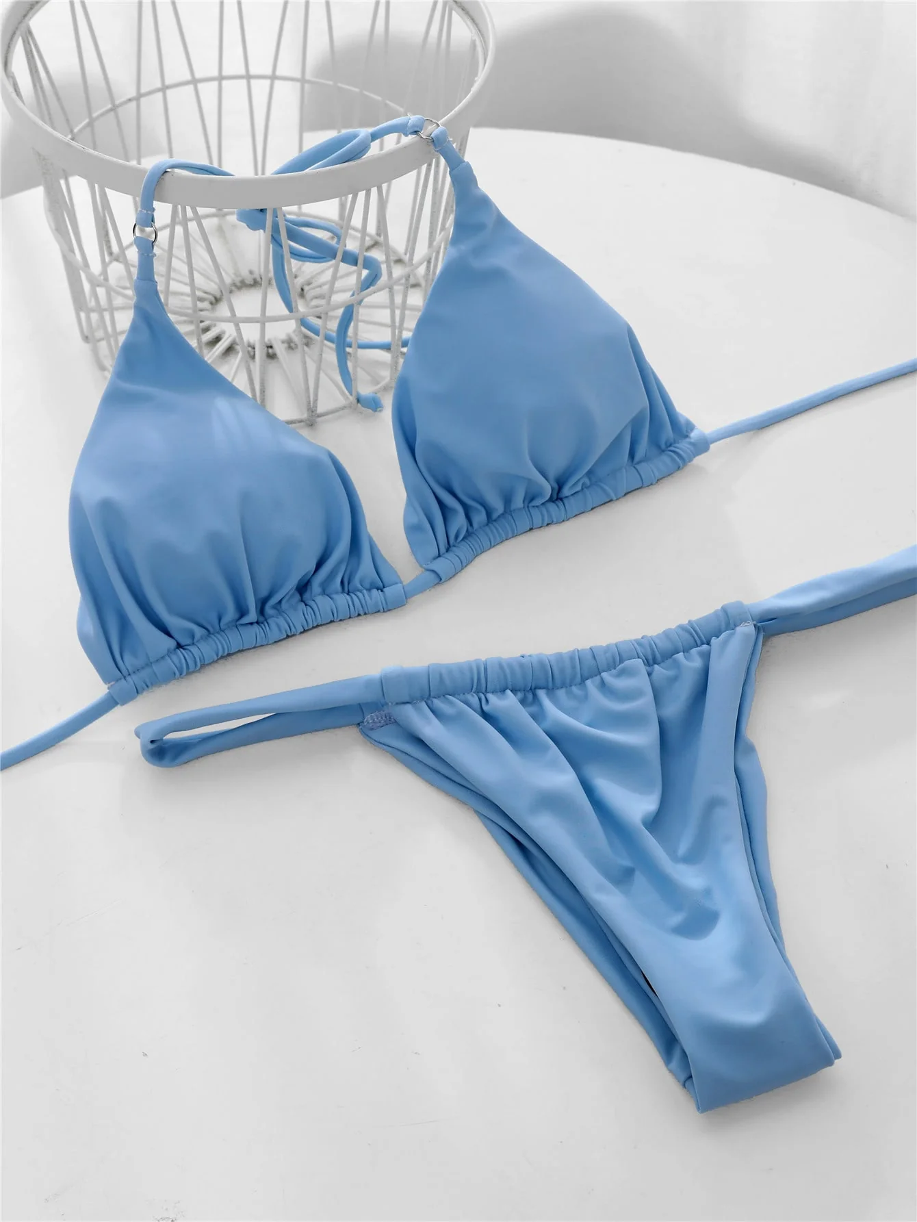 Scrunch Halter Bikini - Image 10