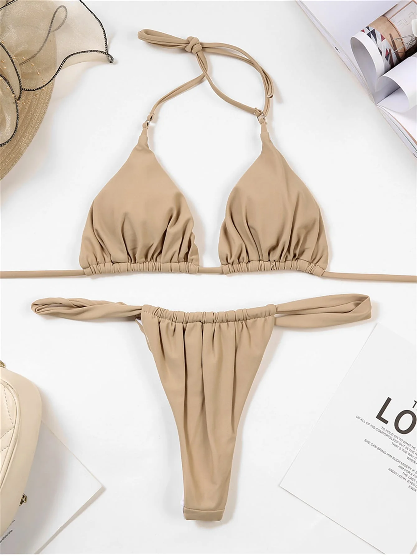 Scrunch Halter Bikini - Image 13