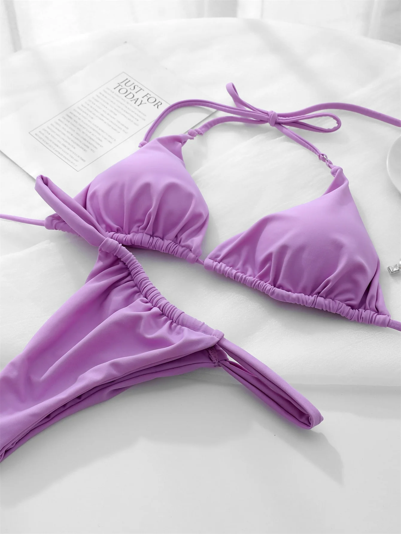 Scrunch Halter Bikini - Image 22