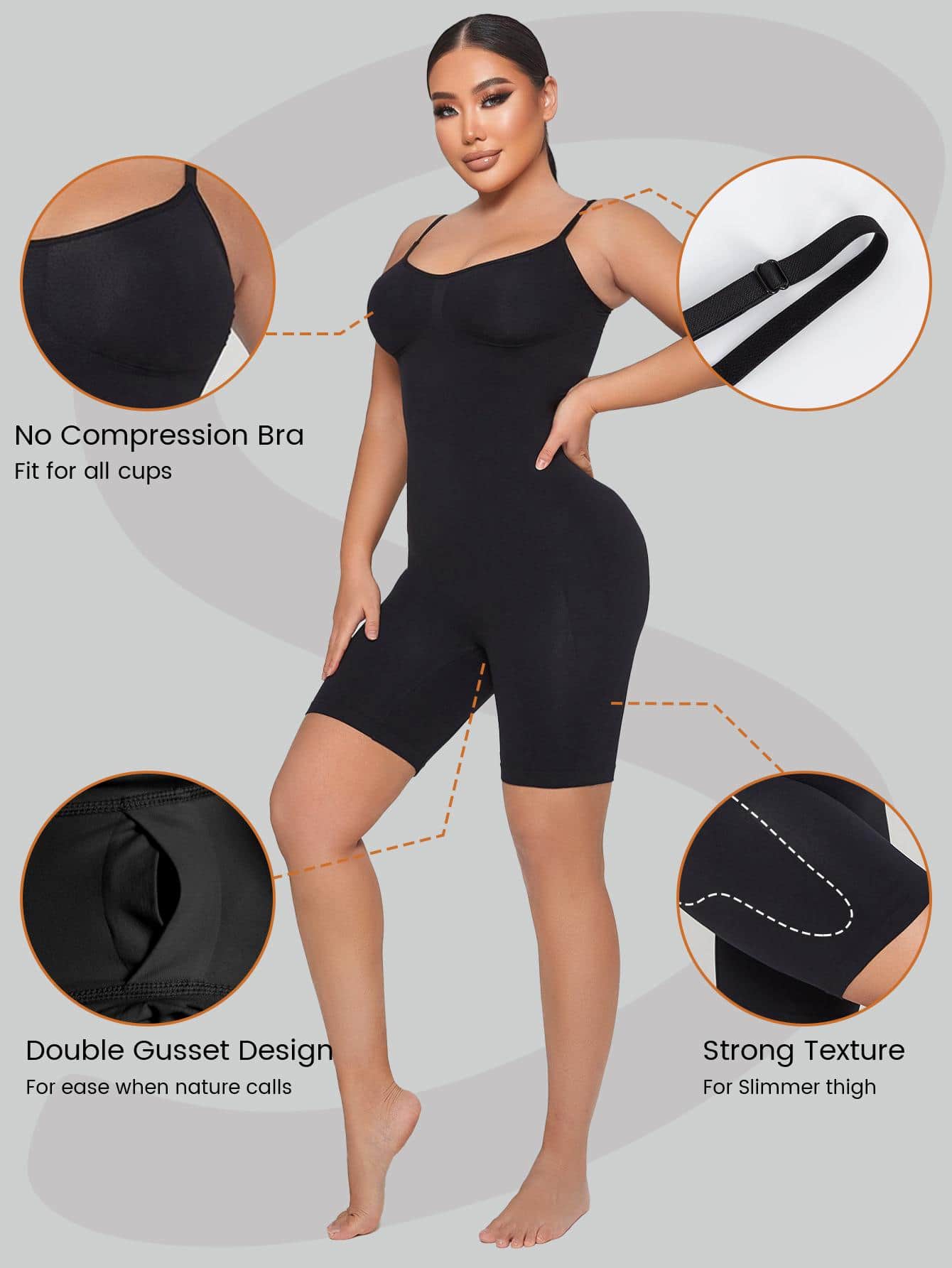 Seamless Shapewear Bodysuit - Image 13