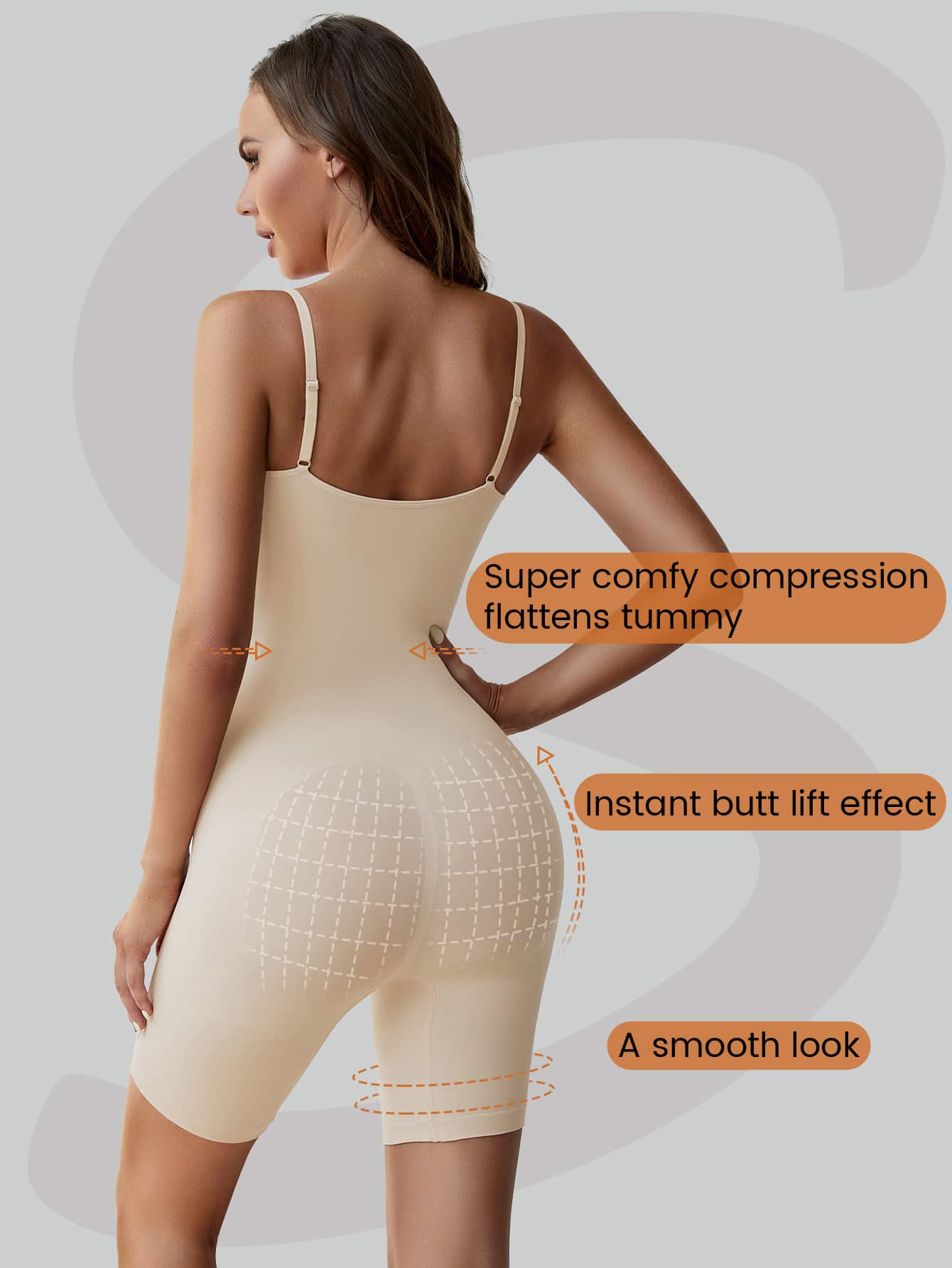 Seamless Shapewear Bodysuit - Image 3