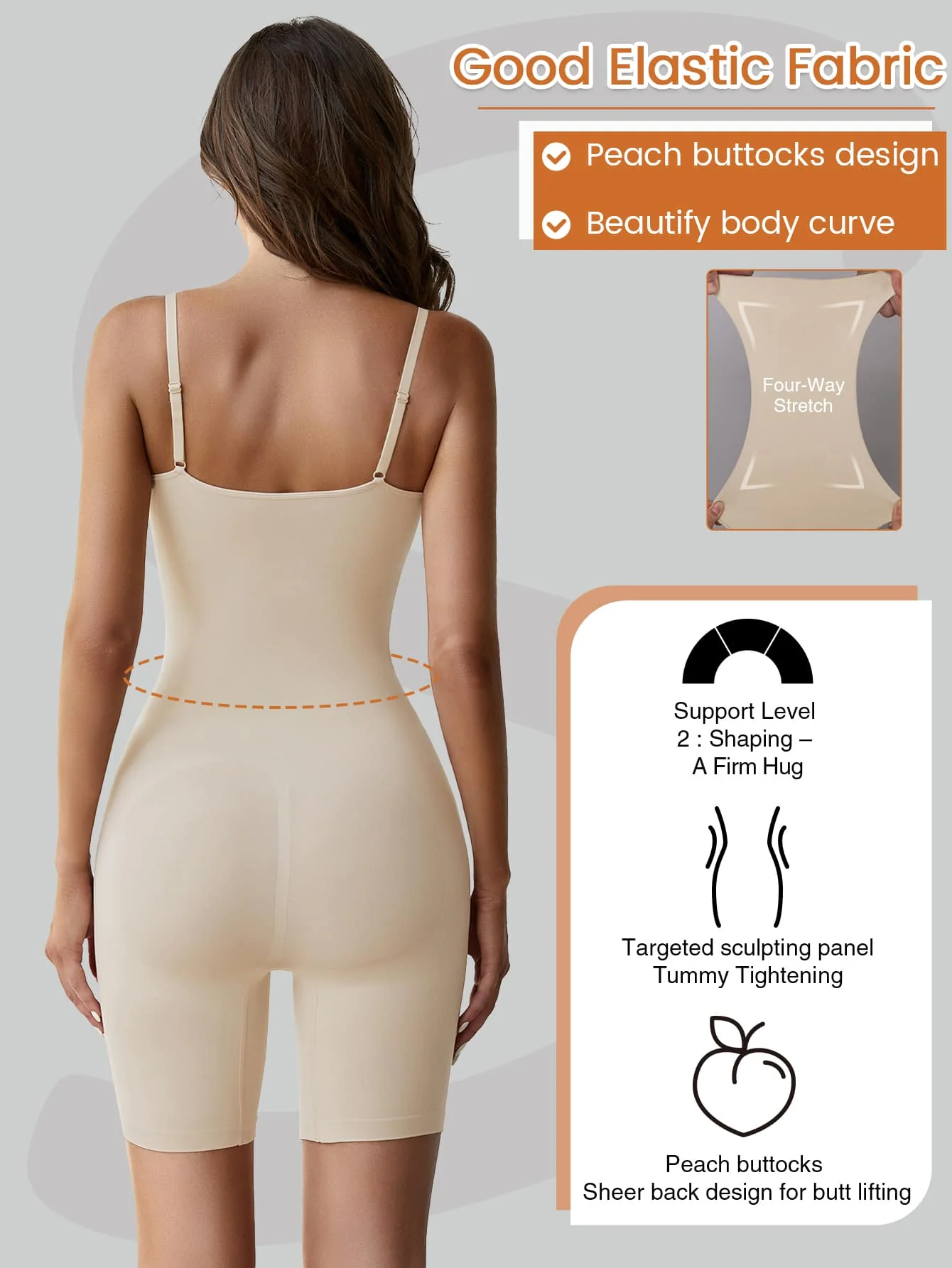 Seamless Shapewear Bodysuit - Image 4