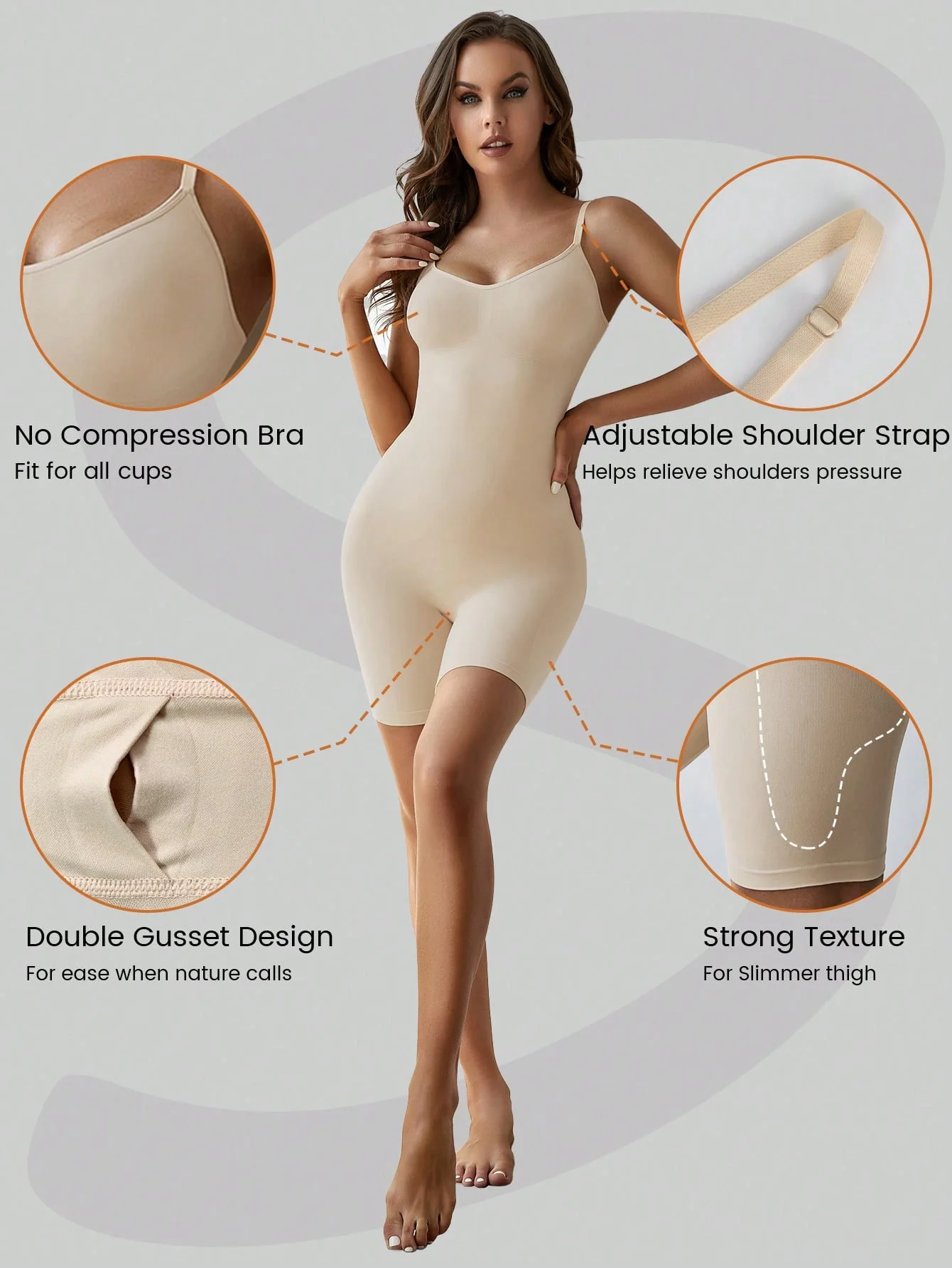Seamless Shapewear Bodysuit - Image 6