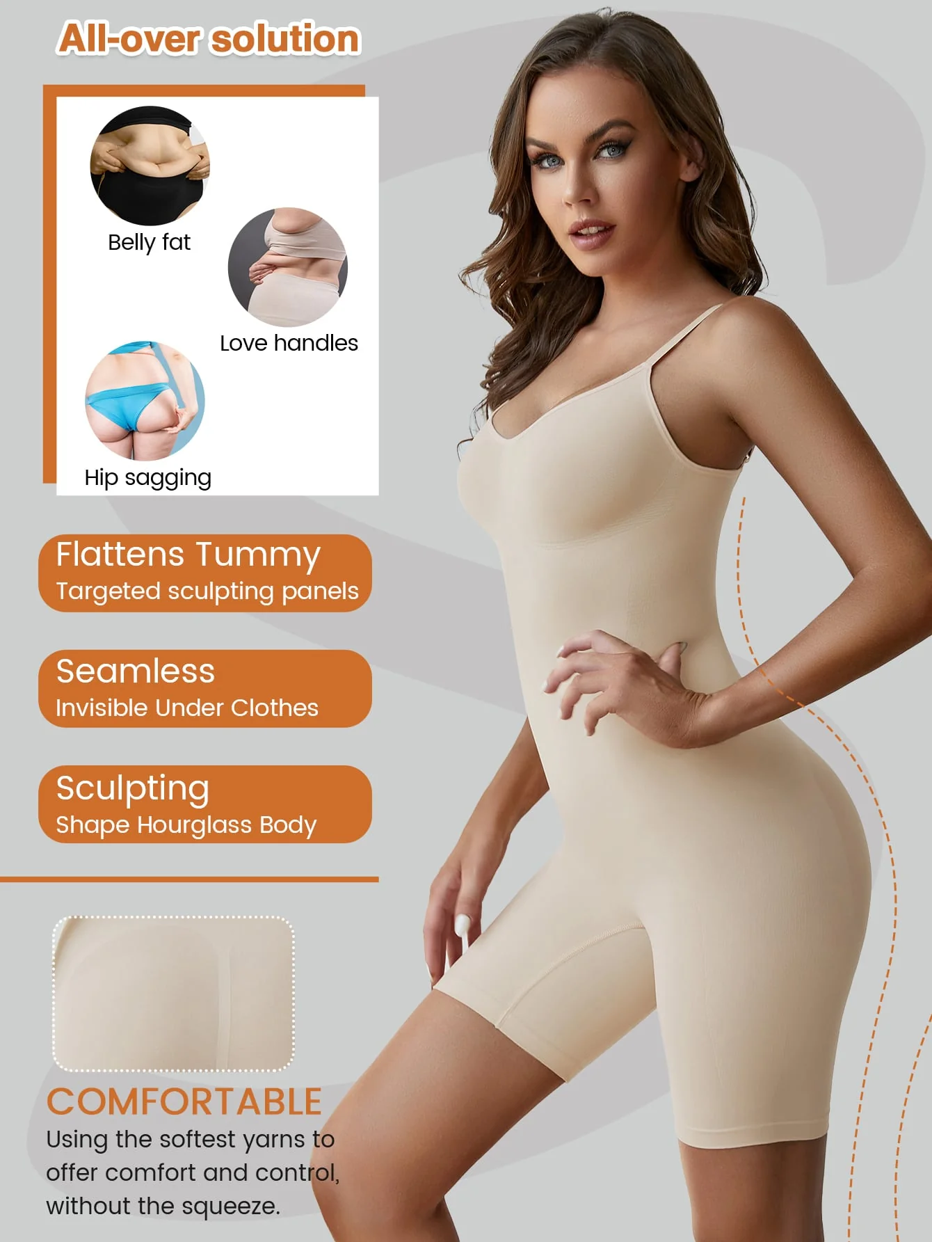 Seamless Shapewear Bodysuit - Image 7